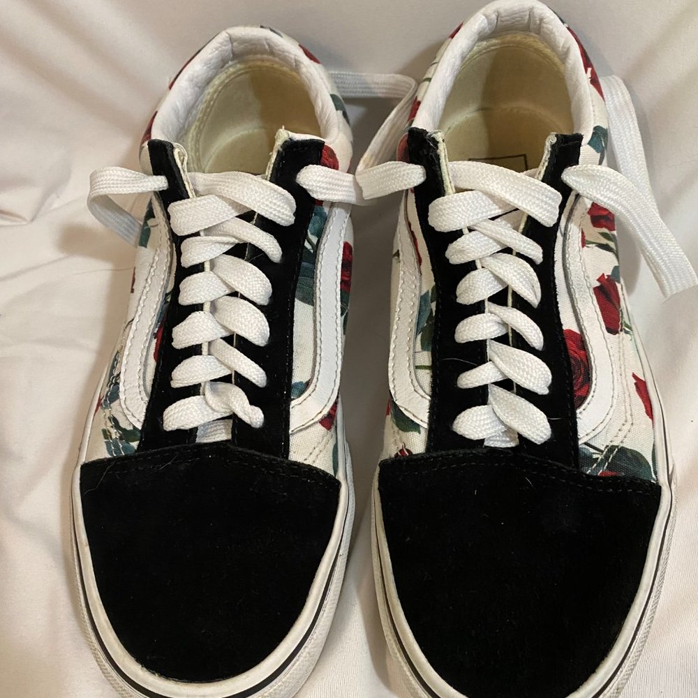 Vans Old Skool Red Roses